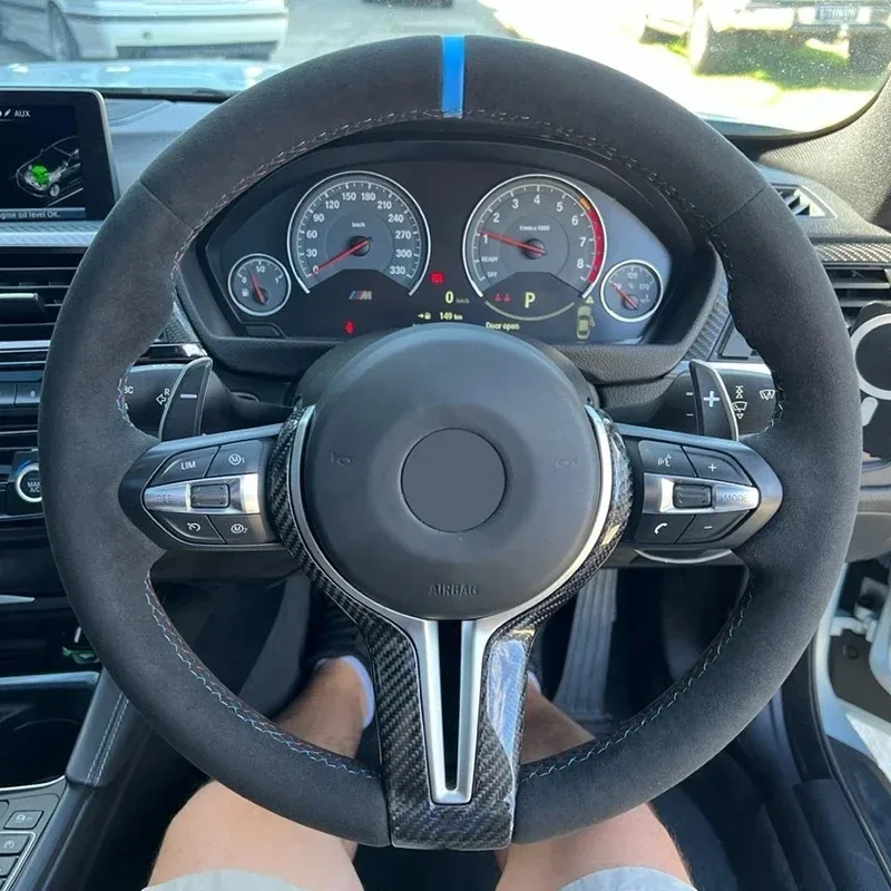 With Carbon Trim Full Leather M Sport Steering Wheel for F10 F30 M2 F87 M3 F80 M4 F82 M5 F90 X5M E70 E60 E90 E92
With Carbon Trim Full Leather M Sport Steering Wheel for F10 F30 M2 F87 M3 F80 M4 F82 M5 F90 X5M E70 E60 E90 E92