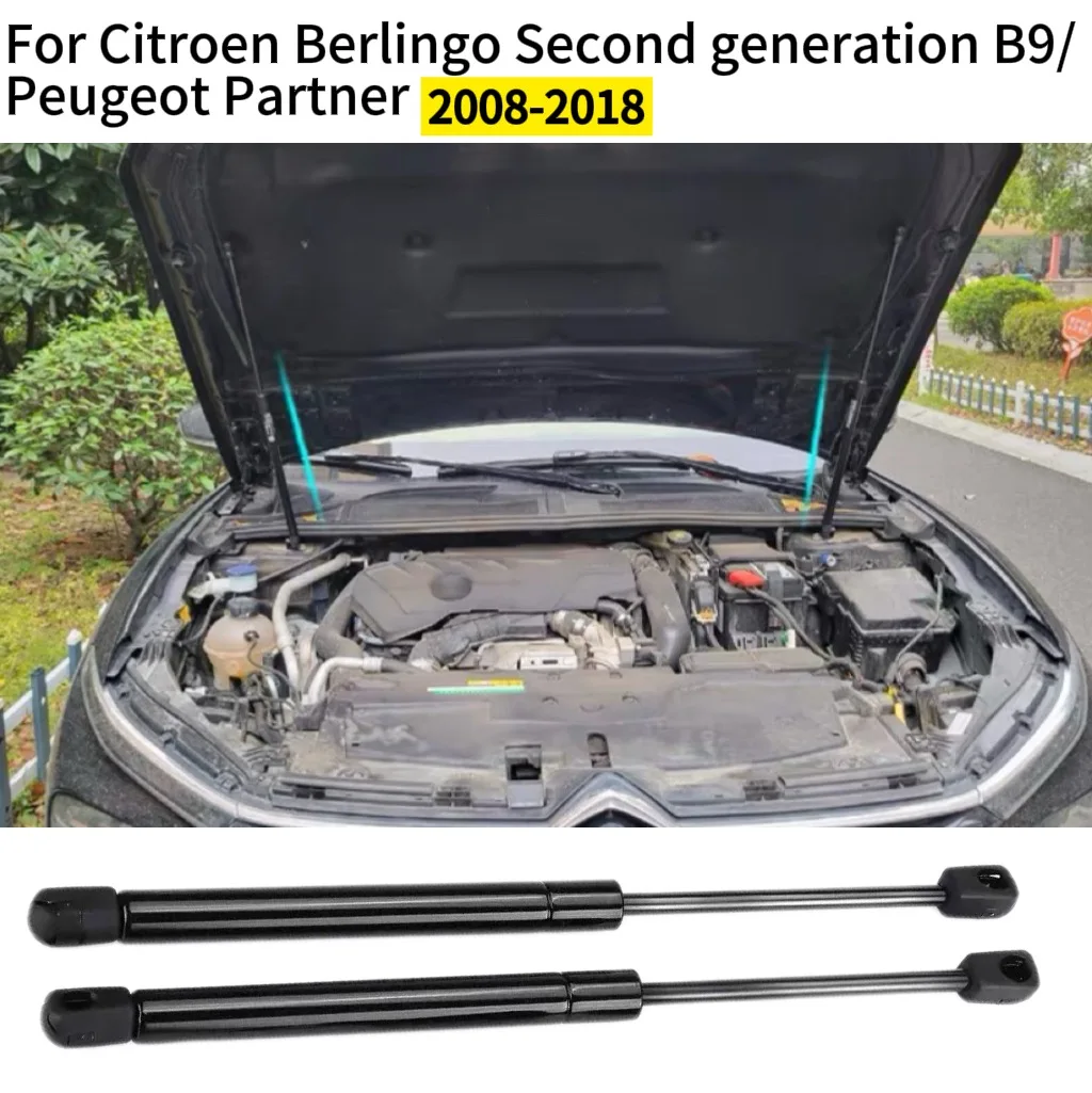 Front Hood Bonnet Gas Struts Lift Support Shock Dampers For Citroen Berlingo Second generation B9 Peugeot Partner 2008-2018
Front Hood Bonnet Gas Struts Lift Support Shock Dampers For Citroen Berlingo Second generation B9 Peugeot Partner 2008-2018