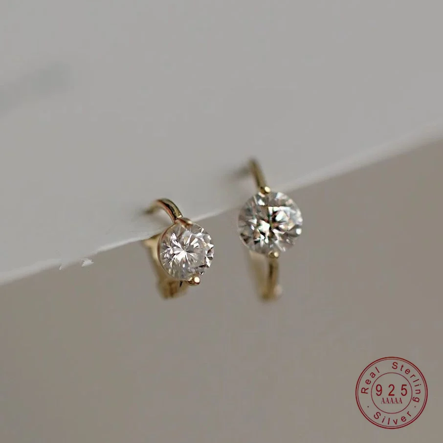 Exquisite Shiny Geometric Zircon Earrings Gold Plated 925 Sterling Silver Mini Earring Original for Women Daily Cute Gift with
Exquisite Shiny Geometric Zircon Earrings Gold Plated 925 Sterling Silver Mini Earring Original for Women Daily Cute Gift with