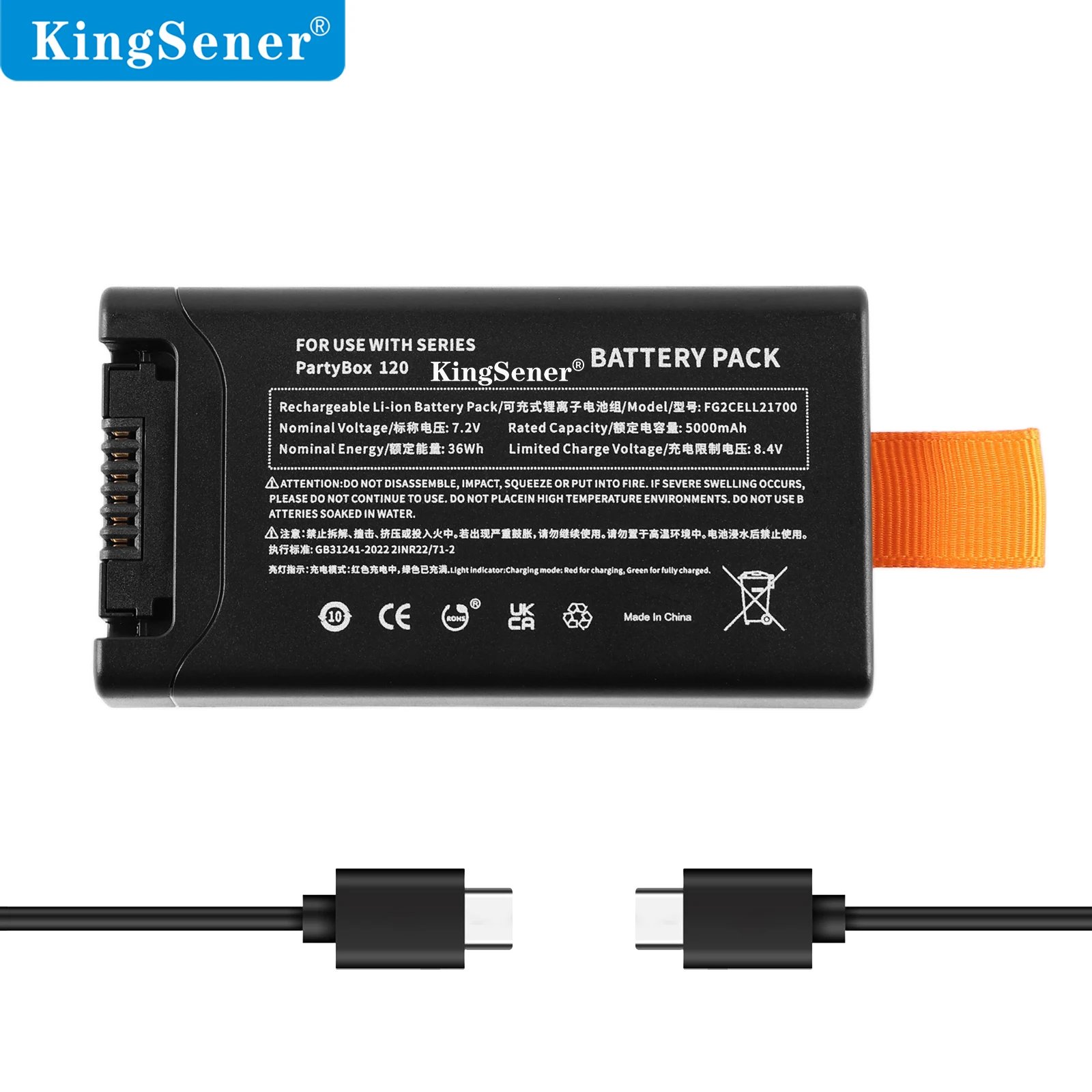 KingSener Rechargeable Li-ion Battery Pack For JBL PartyBox Club 120 Bluetooth Speaker For JBL 200 battery
KingSener Rechargeable Li-ion Battery Pack For JBL PartyBox Club 120 Bluetooth Speaker For JBL 200 battery