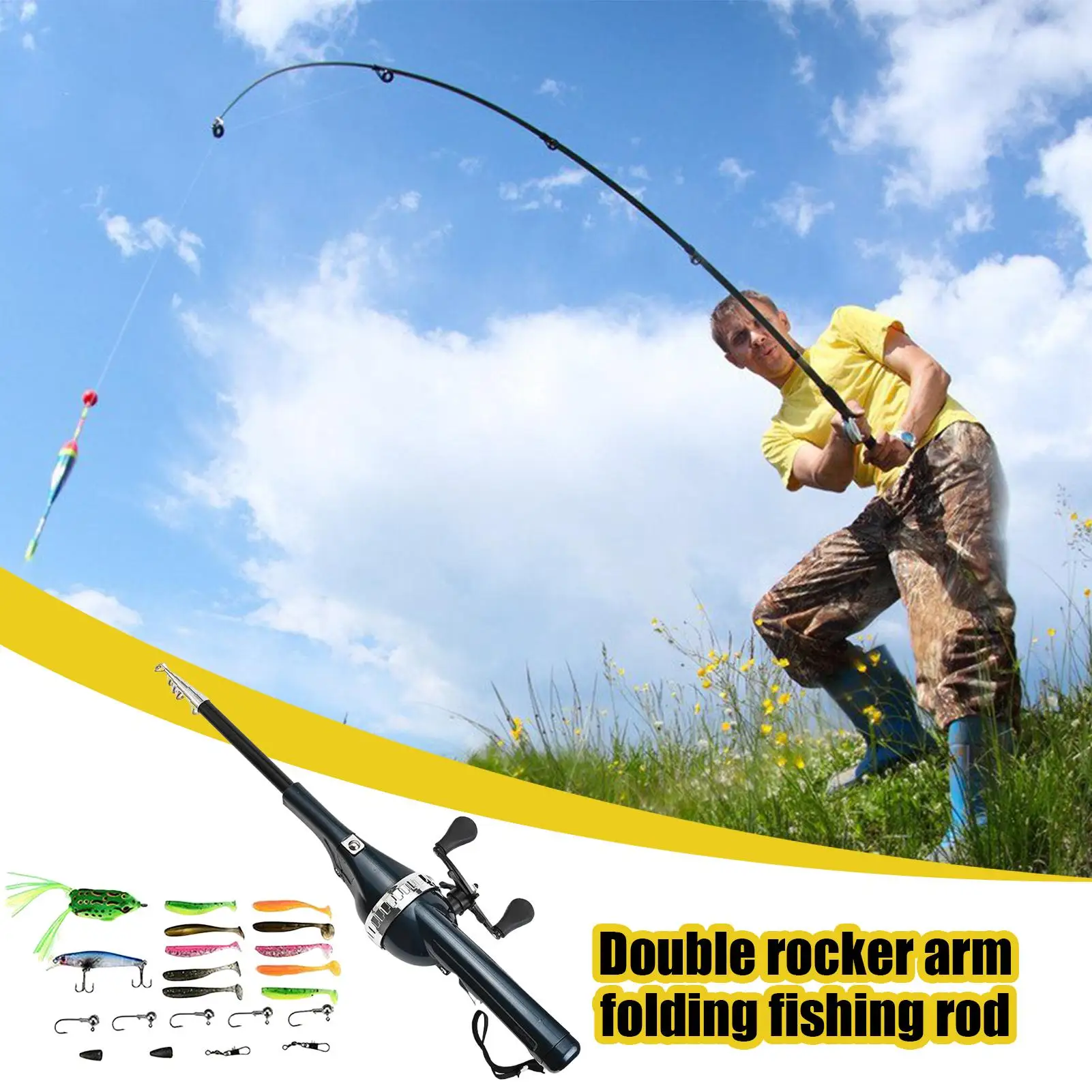 Telescopic Rod For Fishing Freshwater Extendable Alloy Fishing Rod Extendable Fish Equipment For Neighbor Uncle Father
Telescopic Rod For Fishing Freshwater Extendable Alloy Fishing Rod Extendable Fish Equipment For Neighbor Uncle Father