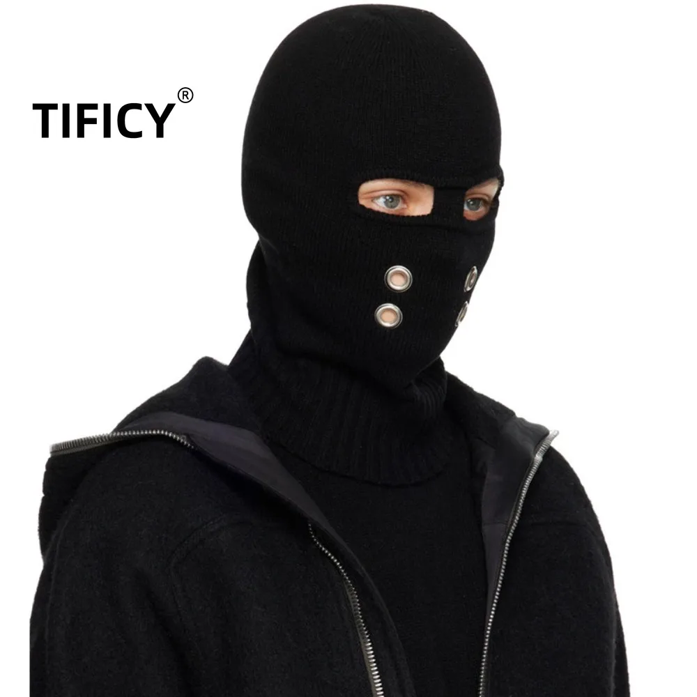 High Street Dark Pioneer Metal Hole Knitted Hat RO Style Hooded Hollow Mask Bandit Hat Male
High Street Dark Pioneer Metal Hole Knitted Hat RO Style Hooded Hollow Mask Bandit Hat Male