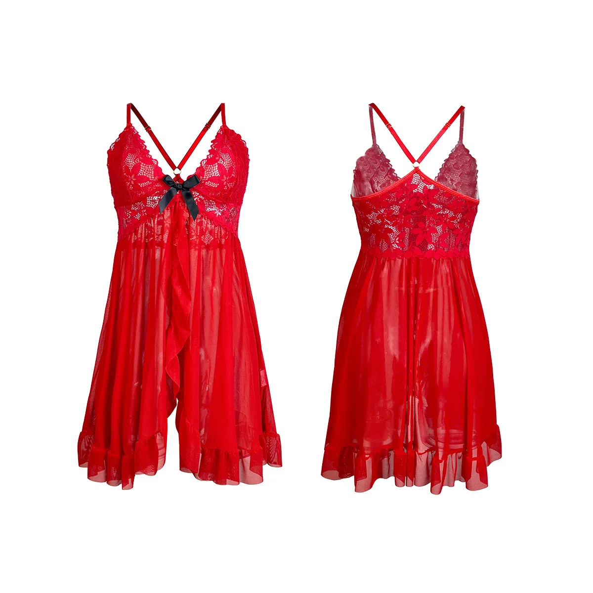 New Sexy Erotic Lingerie Pajamas Mujer For Adult Women Backless V-neck Lace Camisole Dress Spilt Crimped Mesh Slip Nightgown
New Sexy Erotic Lingerie Pajamas Mujer For Adult Women Backless V-neck Lace Camisole Dress Spilt Crimped Mesh Slip Nightgown