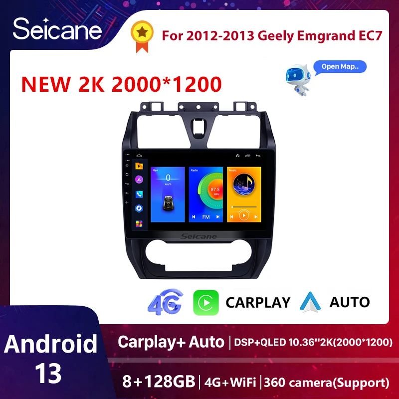 Seicane 2Din Android 13 Car Radio Multimedia Video Player For Geely Emgrand EC7 2009-2016 Navigation GPS Carplay 4G Wifi Stereo
Seicane 2Din Android 13 Car Radio Multimedia Video Player For Geely Emgrand EC7 2009-2016 Navigation GPS Carplay 4G Wifi Stereo
