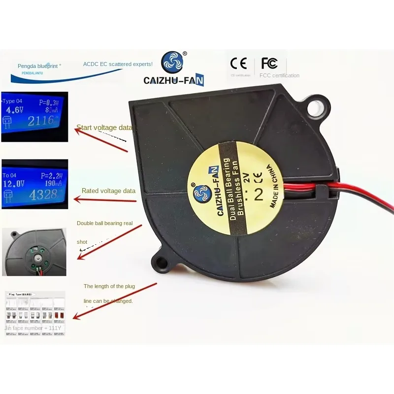 pa New double ball bearing 6015 6CM 12V turbo blower centrifugal projector humidifier cooling fan60*60*15MM
pa New double ball bearing 6015 6CM 12V turbo blower centrifugal projector humidifier cooling fan60*60*15MM