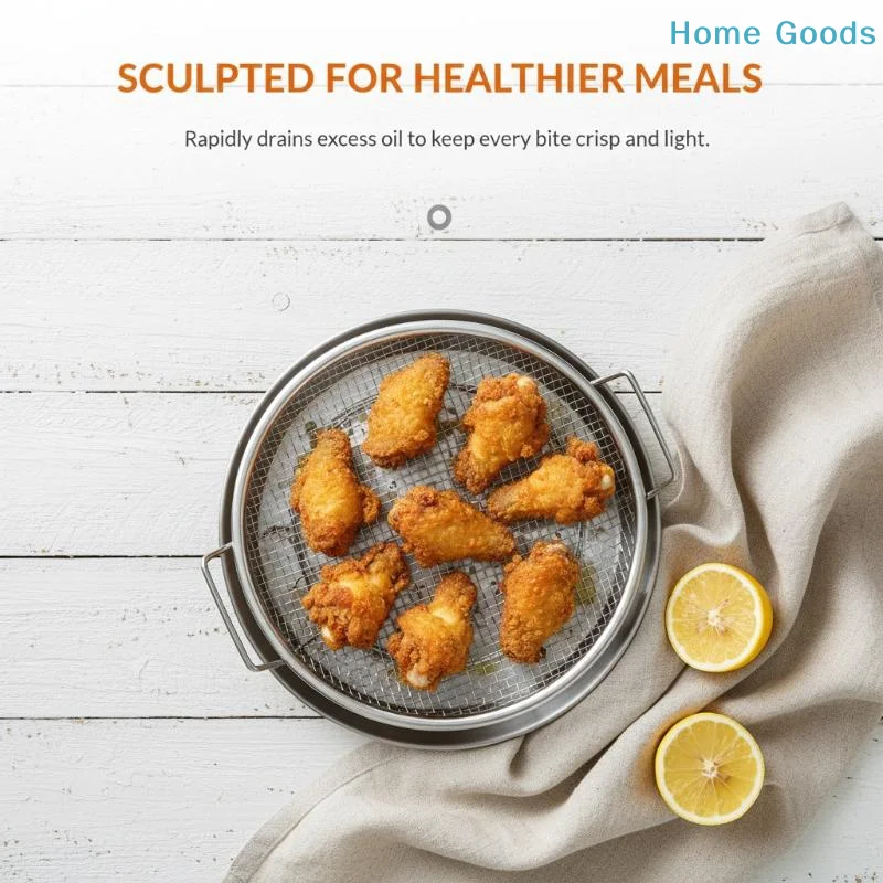 preferred Fry Sieve Set Oil Control Strainer with Tray for Home Fried Food Preparationproduct
preferred Fry Sieve Set Oil Control Strainer with Tray for Home Fried Food Preparationproduct