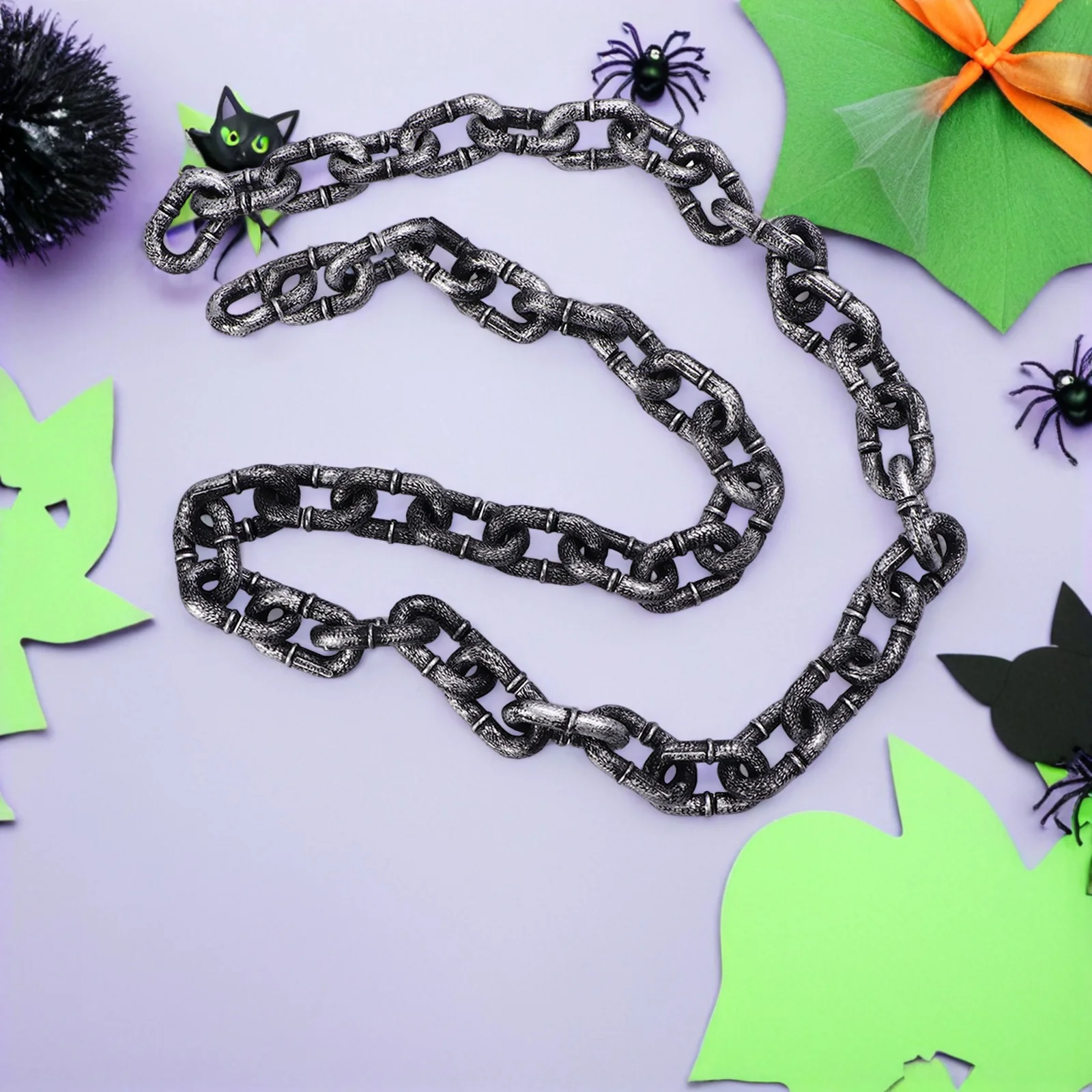 Halloween Chain Decor Plastic Chain Links for Party Zombie Cosplay Fake Chain Decorations Prison Theme Event Supplies
Halloween Chain Decor Plastic Chain Links for Party Zombie Cosplay Fake Chain Decorations Prison Theme Event Supplies