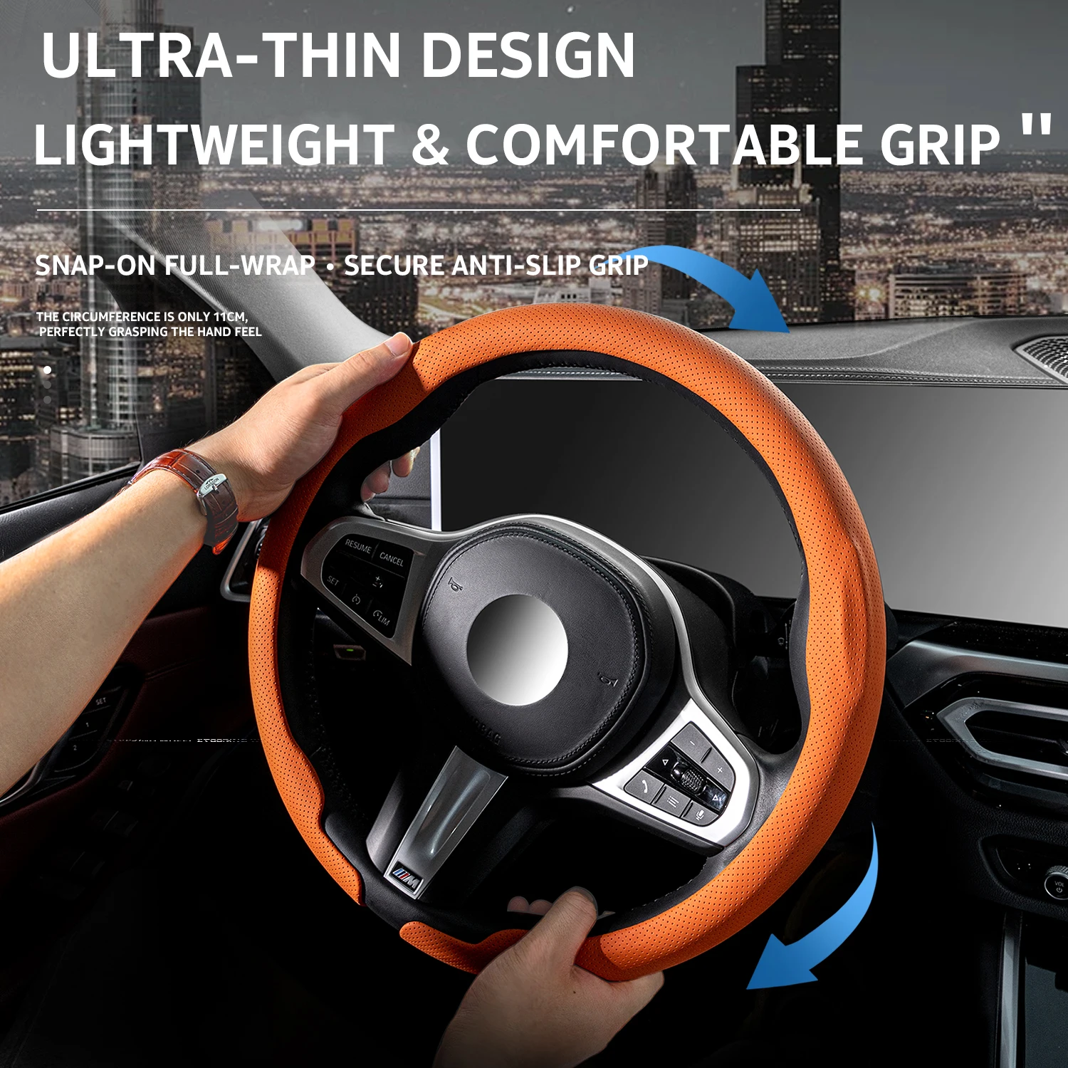 2026 Suitable For Citroën C5 X AIRCROSS C6 C3 C4 C2 C-Elysée38cm Anti-Slip Ultra-Thin Luxury Car Steering Wheel Cover Wrapper
2026 Suitable For Citroën C5 X AIRCROSS C6 C3 C4 C2 C-Elysée38cm Anti-Slip Ultra-Thin Luxury Car Steering Wheel Cover Wrapper