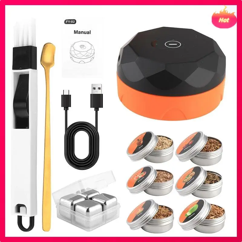 Набор для курильщика виски ABYP (1 комплект) с 6 деревянными чипсами, набор для заварки коктейлей, старомодный набор для курильщика для напитков
Набор для курильщика виски ABYP (1 комплект) с 6 деревянными чипсами, набор для заварки коктейлей, старомодный набор для курильщика для напитков