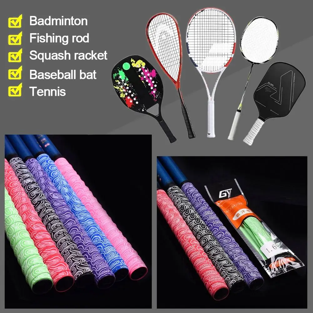 Gradient Colorful Fishing Rod Sweatband Thickened Anti Slip Badminton Racket Grip Tape Badminton Overgrip Tennis Racquet
Gradient Colorful Fishing Rod Sweatband Thickened Anti Slip Badminton Racket Grip Tape Badminton Overgrip Tennis Racquet