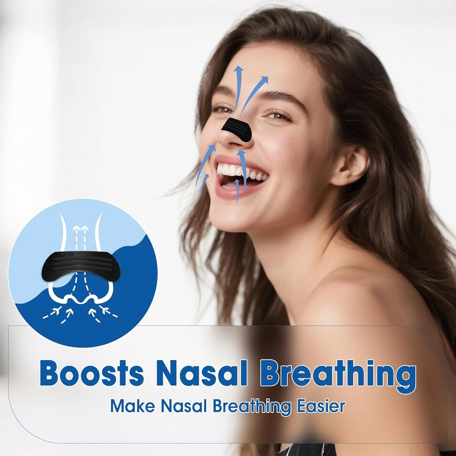 50 шт. черные дышащие патчи для носа, удобная посадка, помогает легко дышать, подходят для ночного ношения и использования во время упражнений
50 шт. черные дышащие патчи для носа, удобная посадка, помогает легко дышать, подходят для ночного ношения и использования во время упражнений