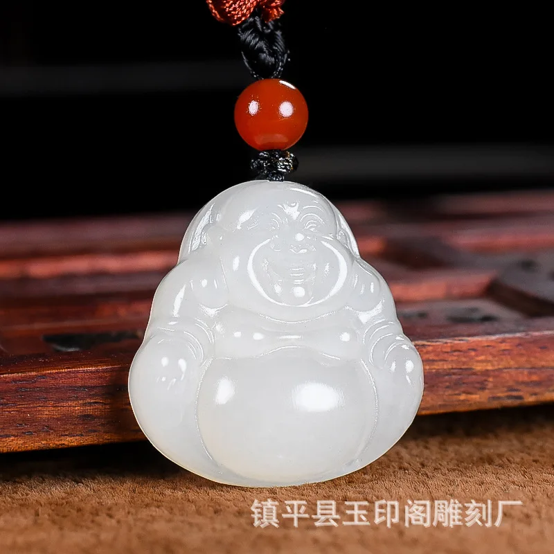 Natural Hetian Laughing , Sheep Fat White Jade Pendant Women, Maitreya Buddha Big Belly Hanging Pe
Natural Hetian Laughing , Sheep Fat White Jade Pendant Women, Maitreya Buddha Big Belly Hanging Pe