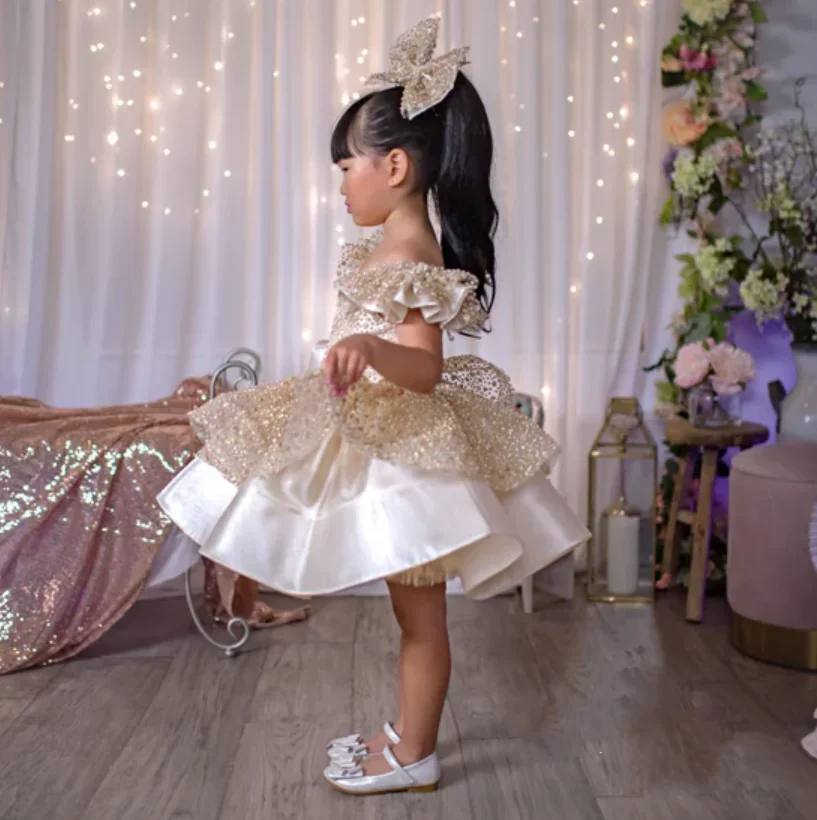 Baby Shiny Girl Dress Bow Tutu Flower Girl Dress Wedding Birthday Party Princess Dresses Kids Tutu Gown Custom Clothing Vestidos
Baby Shiny Girl Dress Bow Tutu Flower Girl Dress Wedding Birthday Party Princess Dresses Kids Tutu Gown Custom Clothing Vestidos