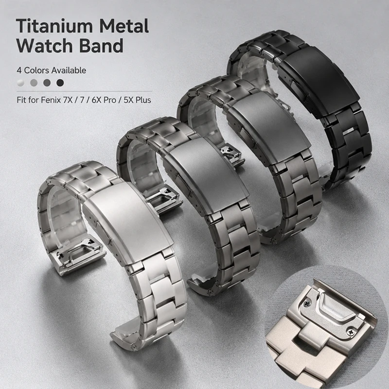 For Garmin Quick Titanium Metal Watch Band Fenix 7X 7 6X Pro 5X Plus Epix-Lightweight Durable Replacement Strap Bracelet 22 26mm
For Garmin Quick Titanium Metal Watch Band Fenix 7X 7 6X Pro 5X Plus Epix-Lightweight Durable Replacement Strap Bracelet 22 26mm