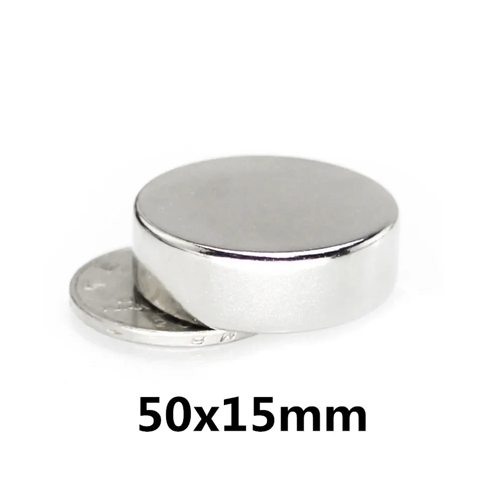 1/2Pcs 50x15mm Super Strong Neodymium Magnets 50*15 Big Round Disc Rare Earth Permanent Circular Magnet For DIY, Building,Crafts
1/2Pcs 50x15mm Super Strong Neodymium Magnets 50*15 Big Round Disc Rare Earth Permanent Circular Magnet For DIY, Building,Crafts