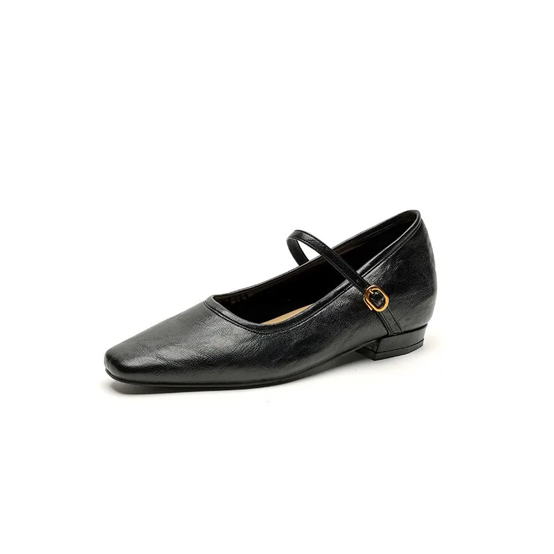 Inner Height-increasing Women's Sheepskin Slip-on Mary Jane Flats Square Toe Elegant Ladies Slim Daily Dress Shoes Woman
Inner Height-increasing Women's Sheepskin Slip-on Mary Jane Flats Square Toe Elegant Ladies Slim Daily Dress Shoes Woman