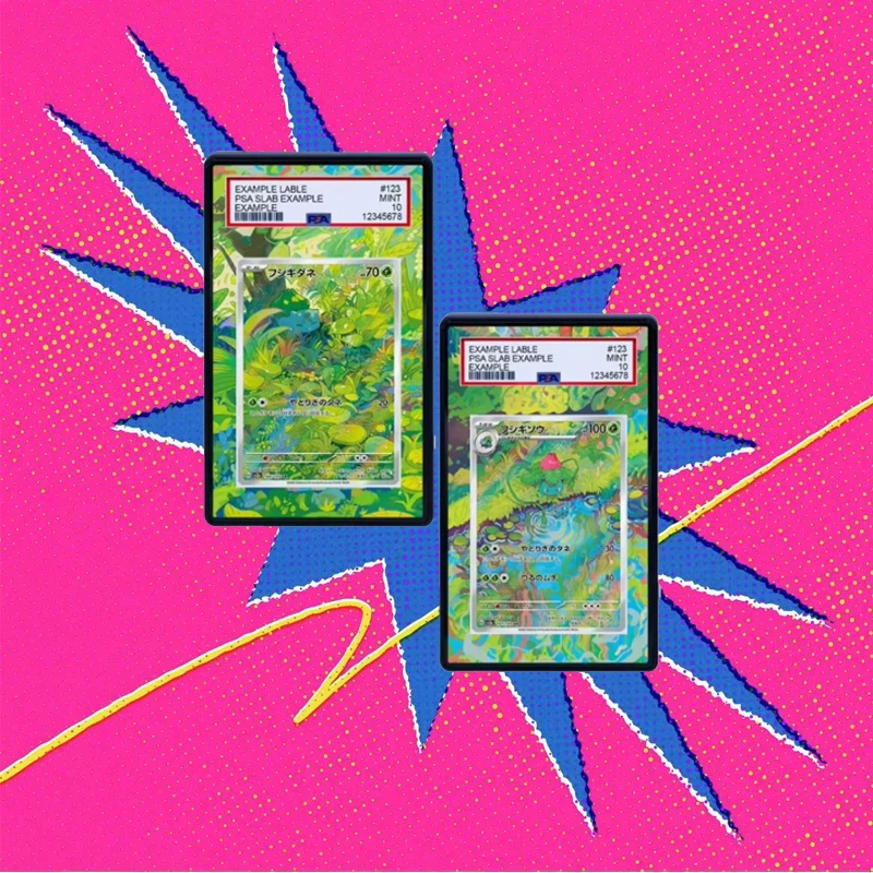 Новый бестселлер, хит продукта, акриловый расширенный арт для Psa, чехол для карточек, стеллаж для выставки товаров, за исключением карт Ivysaur Bulbasaur Venusaur
Новый бестселлер, хит продукта, акриловый расширенный арт для Psa, чехол для карточек, стеллаж для выставки товаров, за исключением карт Ivysaur Bulbasaur Venusaur