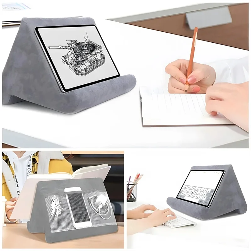 New--Sponge Pillow Tablet Holder For Tablet Holder Mobile Phone Support Pillow Multi-Angle Reading Stand Easy To Use Grey
New--Sponge Pillow Tablet Holder For Tablet Holder Mobile Phone Support Pillow Multi-Angle Reading Stand Easy To Use Grey