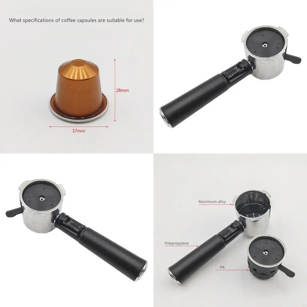 J1HF 51mm Coffee Caplet Holder with Ergonomic Coffee Caplet Portafilter for Coffee
J1HF 51mm Coffee Caplet Holder with Ergonomic Coffee Caplet Portafilter for Coffee