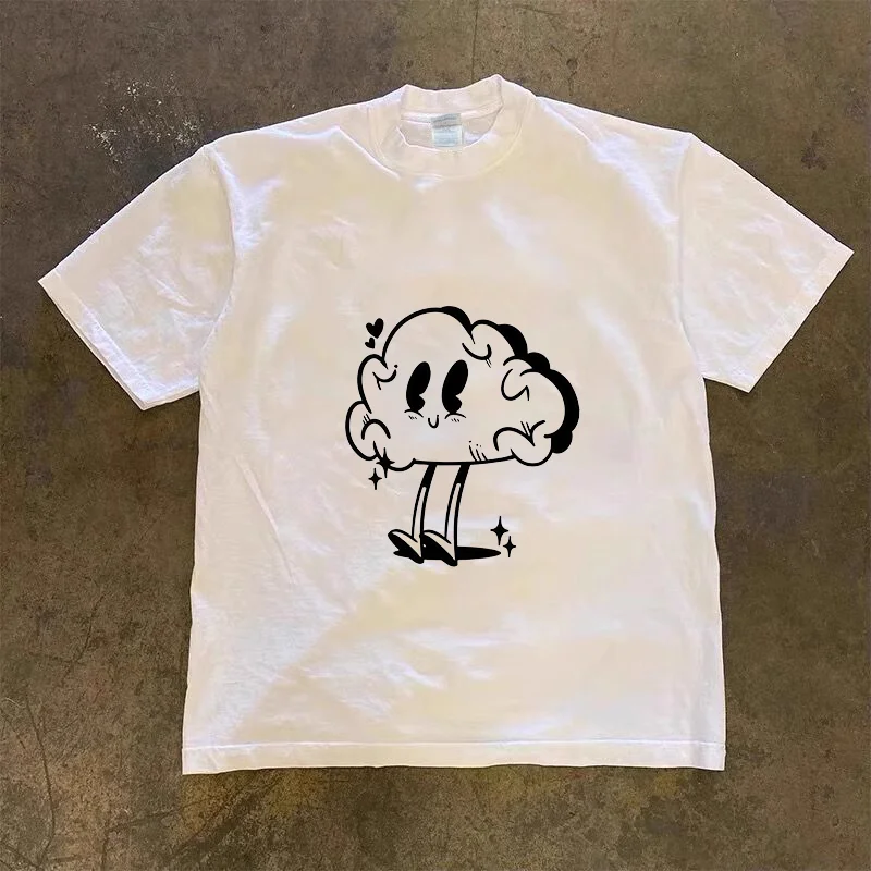 2025 new Hip Hop Kawaii plus size T-shirt for men and women with short sleeves, Harajuku retro cute cartoon printed T-shirt
2025 new Hip Hop Kawaii plus size T-shirt for men and women with short sleeves, Harajuku retro cute cartoon printed T-shirt