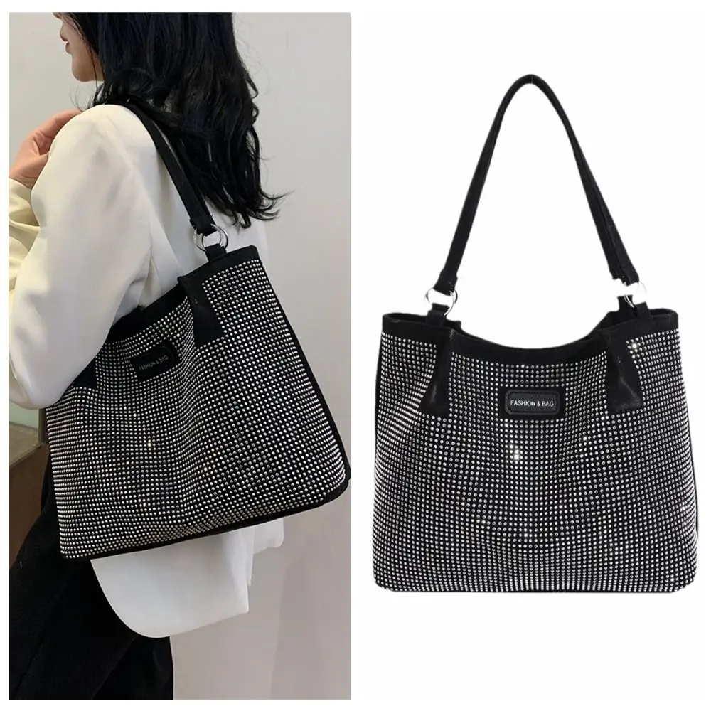 Casual Shiny Rhinestone Handbag Sparkly Korean Style Evening Banquet Bag Magnetic Buckle Underarm Bag Glitter Tote Bag Wedding
Casual Shiny Rhinestone Handbag Sparkly Korean Style Evening Banquet Bag Magnetic Buckle Underarm Bag Glitter Tote Bag Wedding