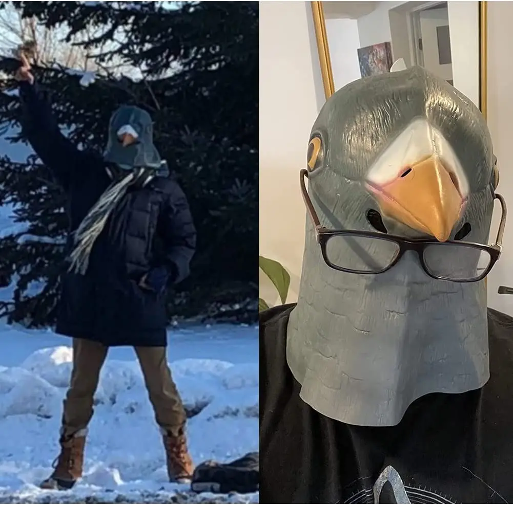 Pigeon Costume Bird Mask Animal Mask Pigeon Mask Head Mask Halloween Party Costume Adult
Pigeon Costume Bird Mask Animal Mask Pigeon Mask Head Mask Halloween Party Costume Adult