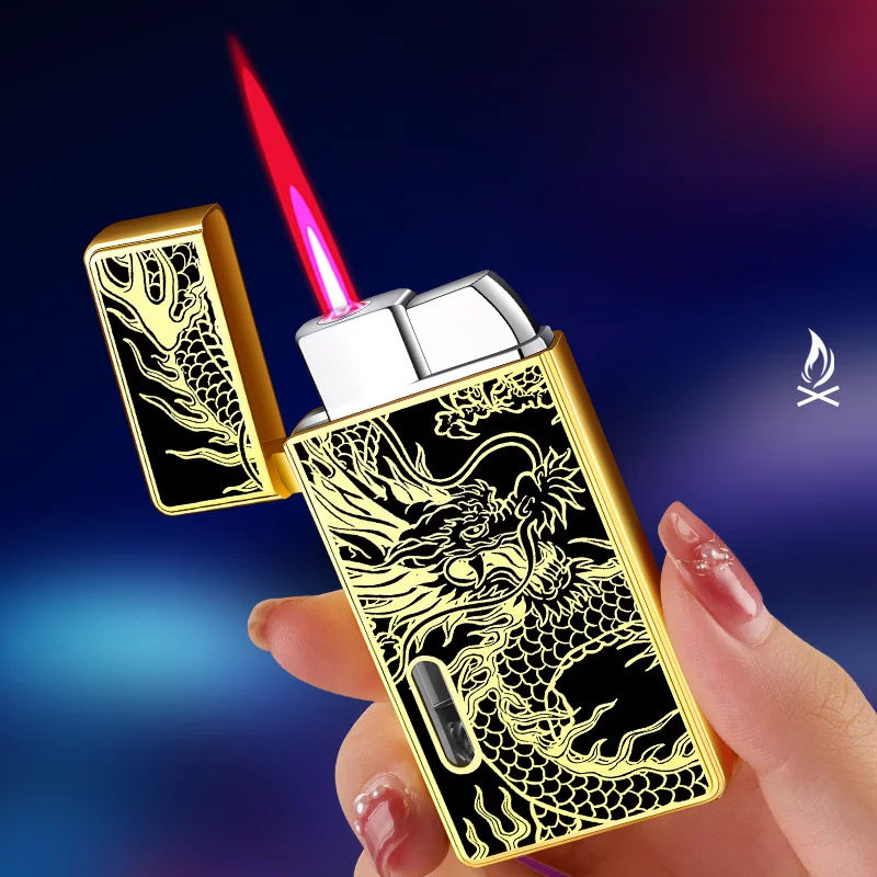 New Metal Lightweight Windproof Red Flame Inflatable Lighter Visual Air Bin Cigarette Lighters & Smoking Accessorie Ignite Cigar
New Metal Lightweight Windproof Red Flame Inflatable Lighter Visual Air Bin Cigarette Lighters & Smoking Accessorie Ignite Cigar