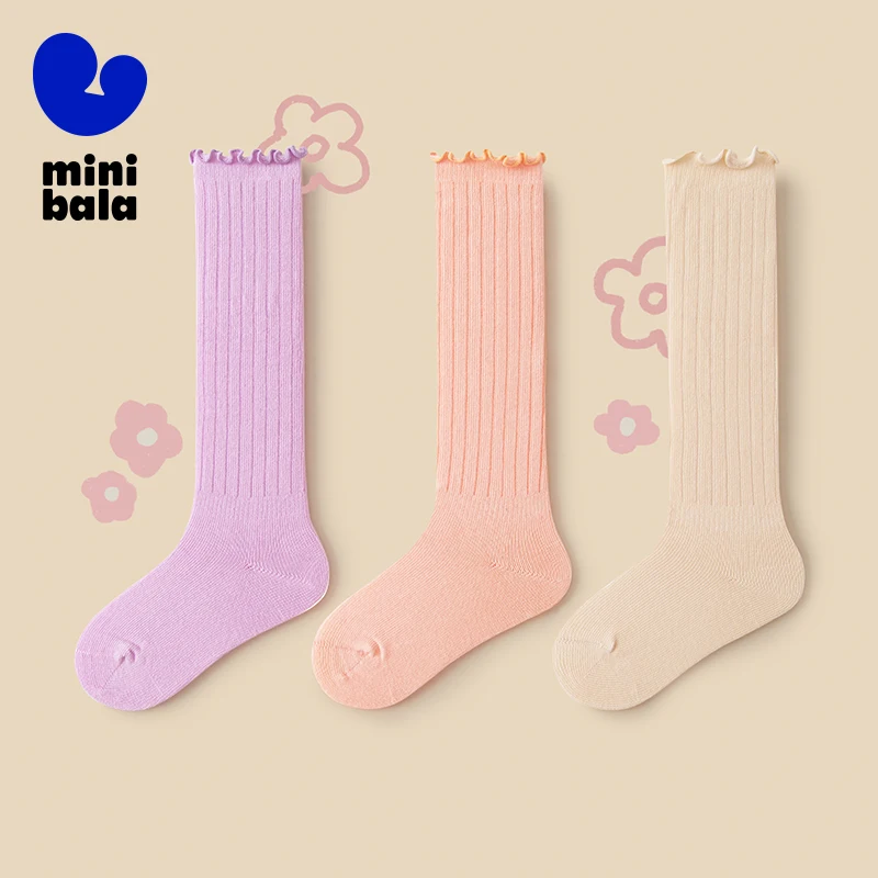 Детские дышащие хлопковые эластичные носки Mini Bala унисекс, непушистые носки до середины икры, комплект из 3 штук с растительной спинкой
Детские дышащие хлопковые эластичные носки Mini Bala унисекс, непушистые носки до середины икры, комплект из 3 штук с растительной спинкой