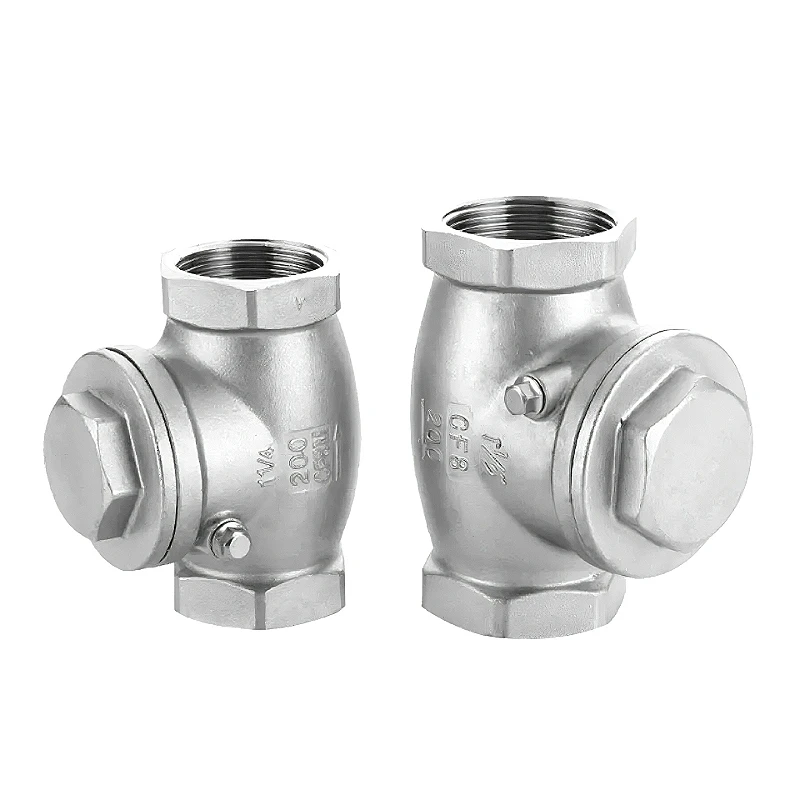 304 Stainless Steel Horizontal Check Valve 2/3/4/6 Point Swing Check Valve Internal Thread
304 Stainless Steel Horizontal Check Valve 2/3/4/6 Point Swing Check Valve Internal Thread