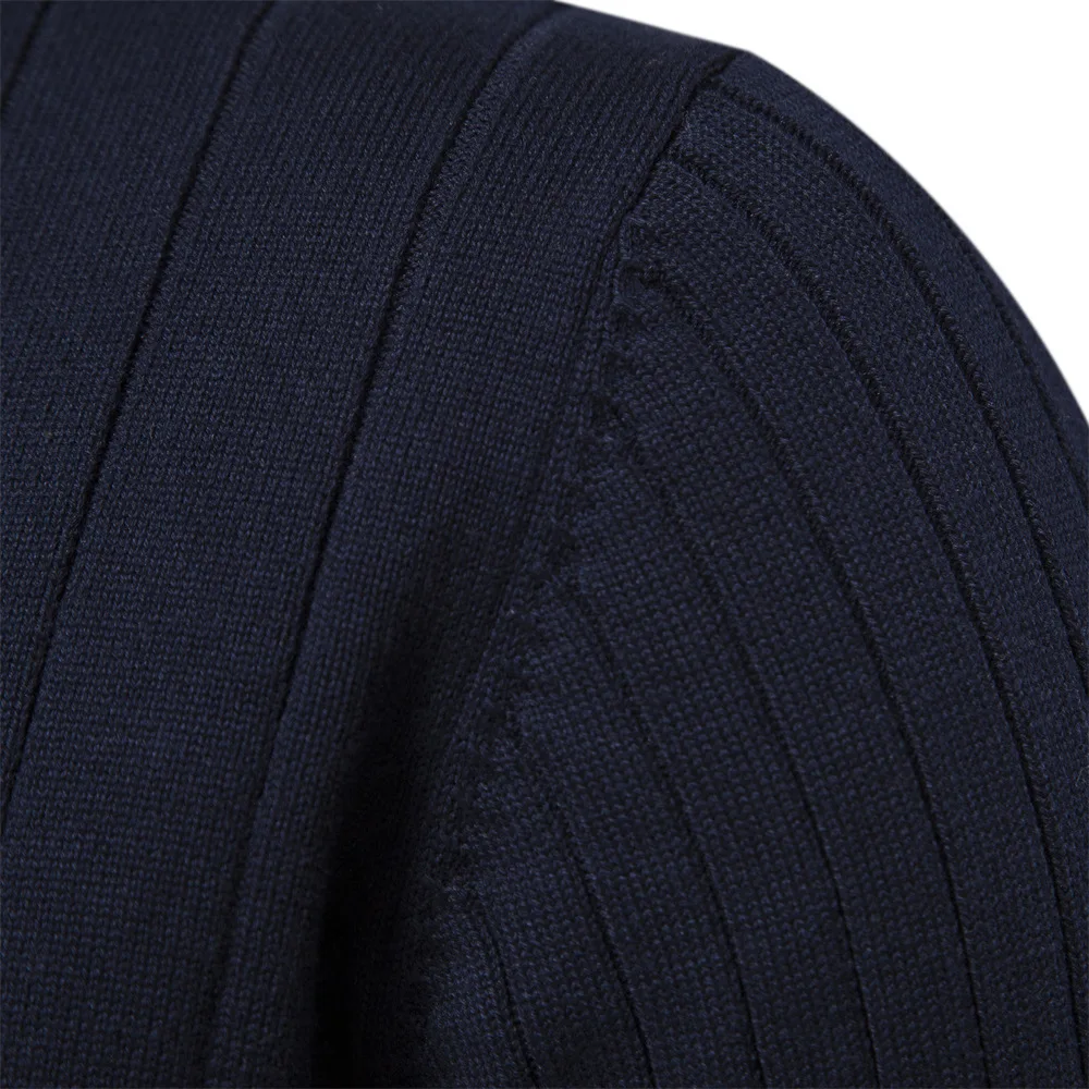 Stand Up Collar Cotton Casual Half Zipper Solid Color Pullover High-Quality Men's Knitted Sweater
Stand Up Collar Cotton Casual Half Zipper Solid Color Pullover High-Quality Men's Knitted Sweater