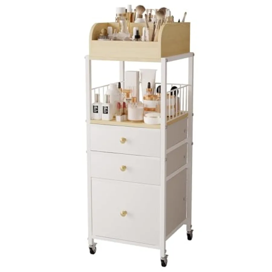 Makeup Organizer Cart with Drawers, Make up Organizers for Vanity, Floor Skincare Organizers- for Cosmetics, Nail Polish, Art S
Makeup Organizer Cart with Drawers, Make up Organizers for Vanity, Floor Skincare Organizers- for Cosmetics, Nail Polish, Art S