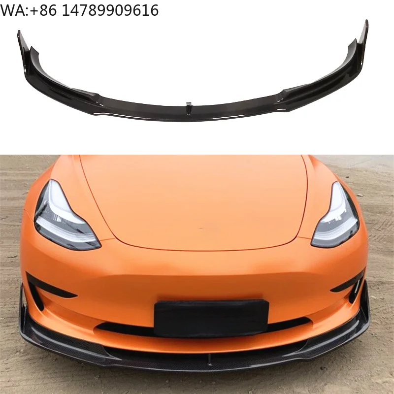 New V Style Carbon Fiber Front Bumper Lip Separator Diffuser Exhaust Body Kit for Model 3 2014+
New V Style Carbon Fiber Front Bumper Lip Separator Diffuser Exhaust Body Kit for Model 3 2014+