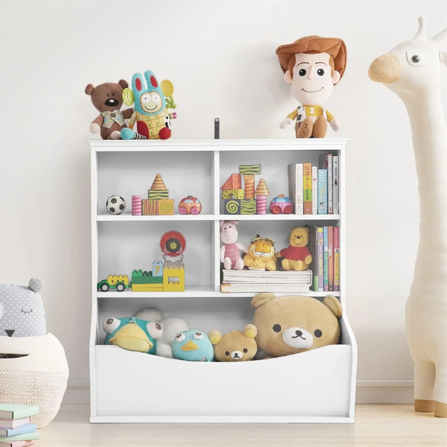 Kids' Storage Organizer, Open Storage Cubby, Multifunctional For Book and Toy Storage Cabinet, Shelf for Nursery,Playroom,Closet
Kids' Storage Organizer, Open Storage Cubby, Multifunctional For Book and Toy Storage Cabinet, Shelf for Nursery,Playroom,Closet