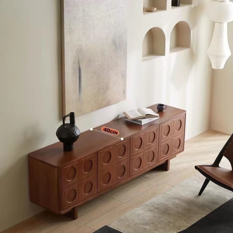 French solid wood TV cabinet Nordic wall cabinet Living room household small apartment retro rubber wood locker TV
French solid wood TV cabinet Nordic wall cabinet Living room household small apartment retro rubber wood locker TV