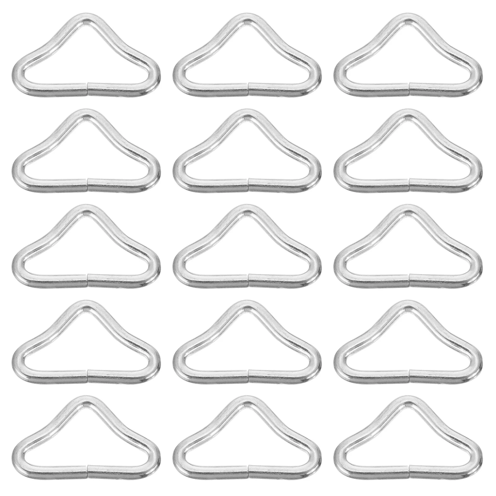 40Pcs 45Mm Heavy Duty Steel Triangle Ring Zinc Plated Buckle for Trampoline Accessories Bag Clasp V-Ring Fastener
40Pcs 45Mm Heavy Duty Steel Triangle Ring Zinc Plated Buckle for Trampoline Accessories Bag Clasp V-Ring Fastener