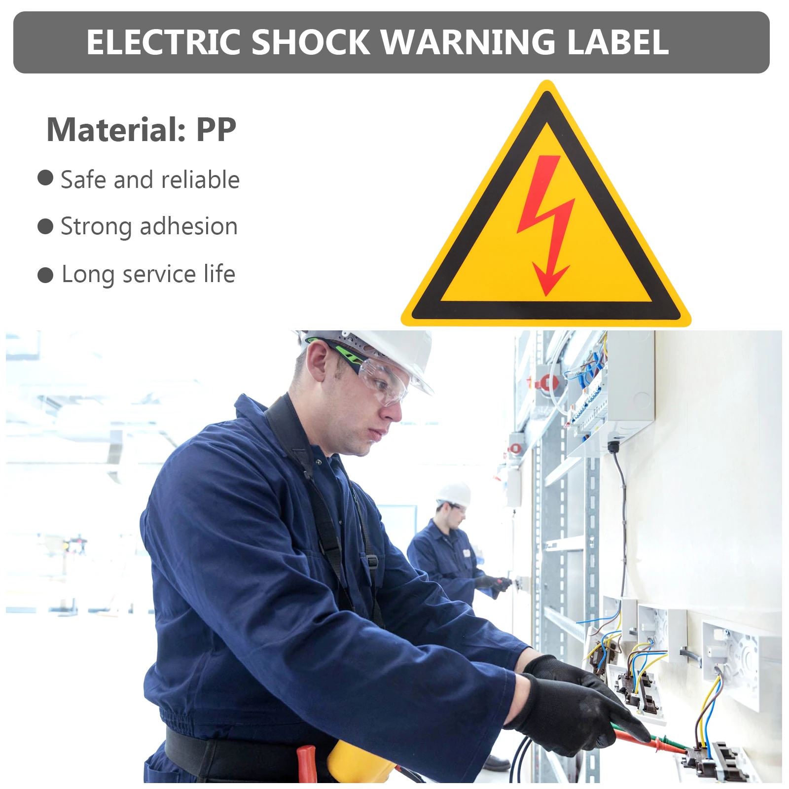 High Voltage Warning Signs Stickers Safety Electrical Shock Alert Labels Self Adhesive Caution Signs for for Equipment 
High Voltage Warning Signs Stickers Safety Electrical Shock Alert Labels Self Adhesive Caution Signs for for Equipment