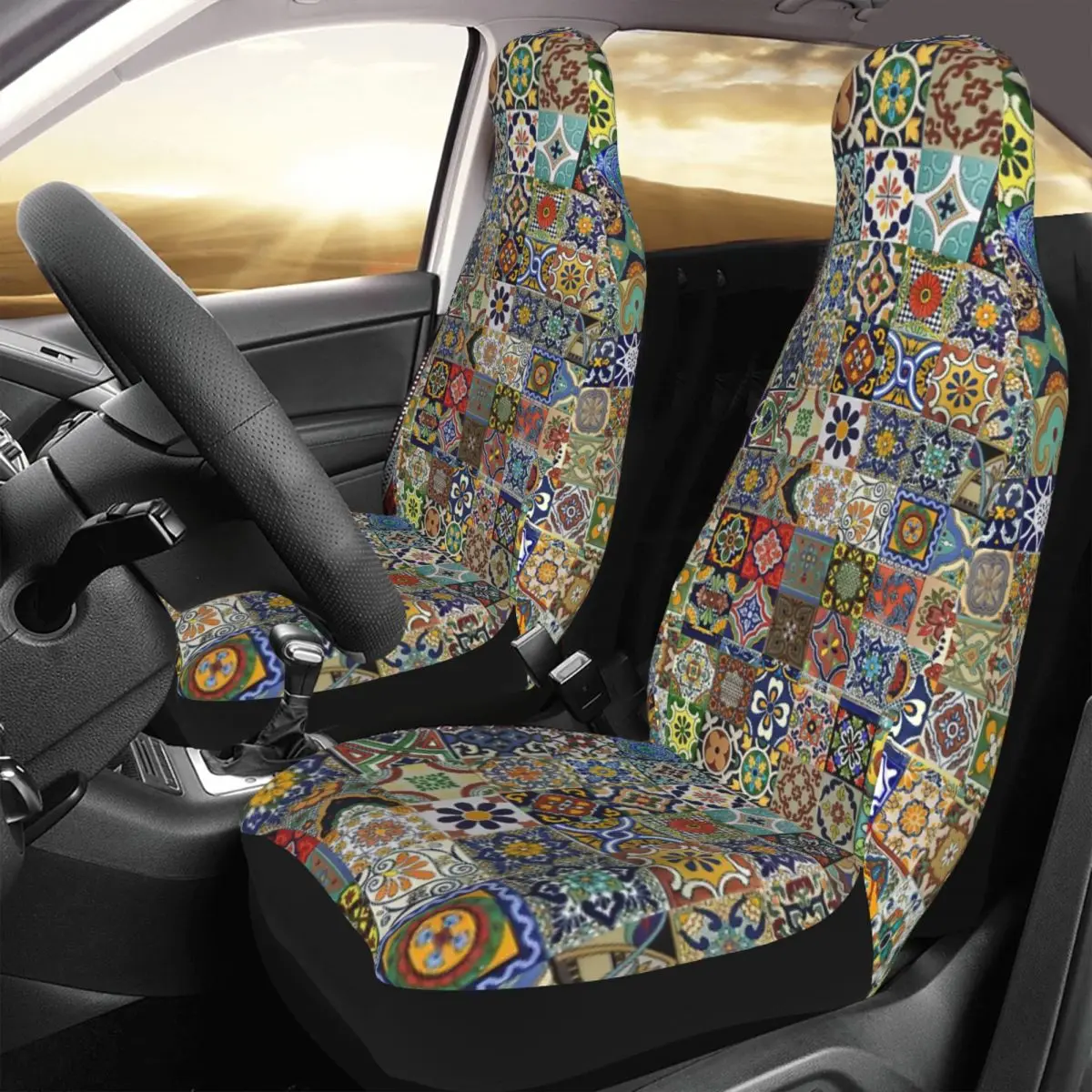 Mexican Tiles Shower Car Seat Cover Custom Printing Universal Front Protector Accessories Cushion Set
Mexican Tiles Shower Car Seat Cover Custom Printing Universal Front Protector Accessories Cushion Set