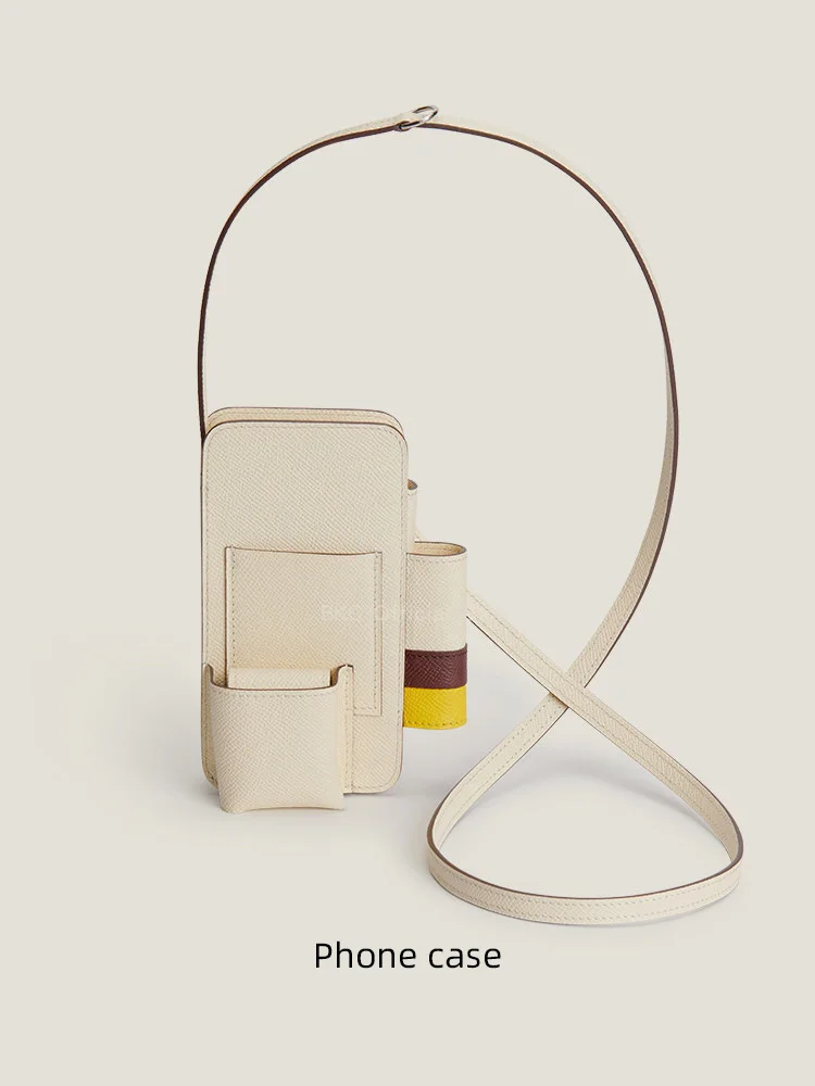 Genuine Epsom Leather Phone Bag | Handmade Saddle Stitching with Wax Thread | Crossbody Phone Pouch with Lipstick & Earbud Slot
Genuine Epsom Leather Phone Bag | Handmade Saddle Stitching with Wax Thread | Crossbody Phone Pouch with Lipstick & Earbud Slot