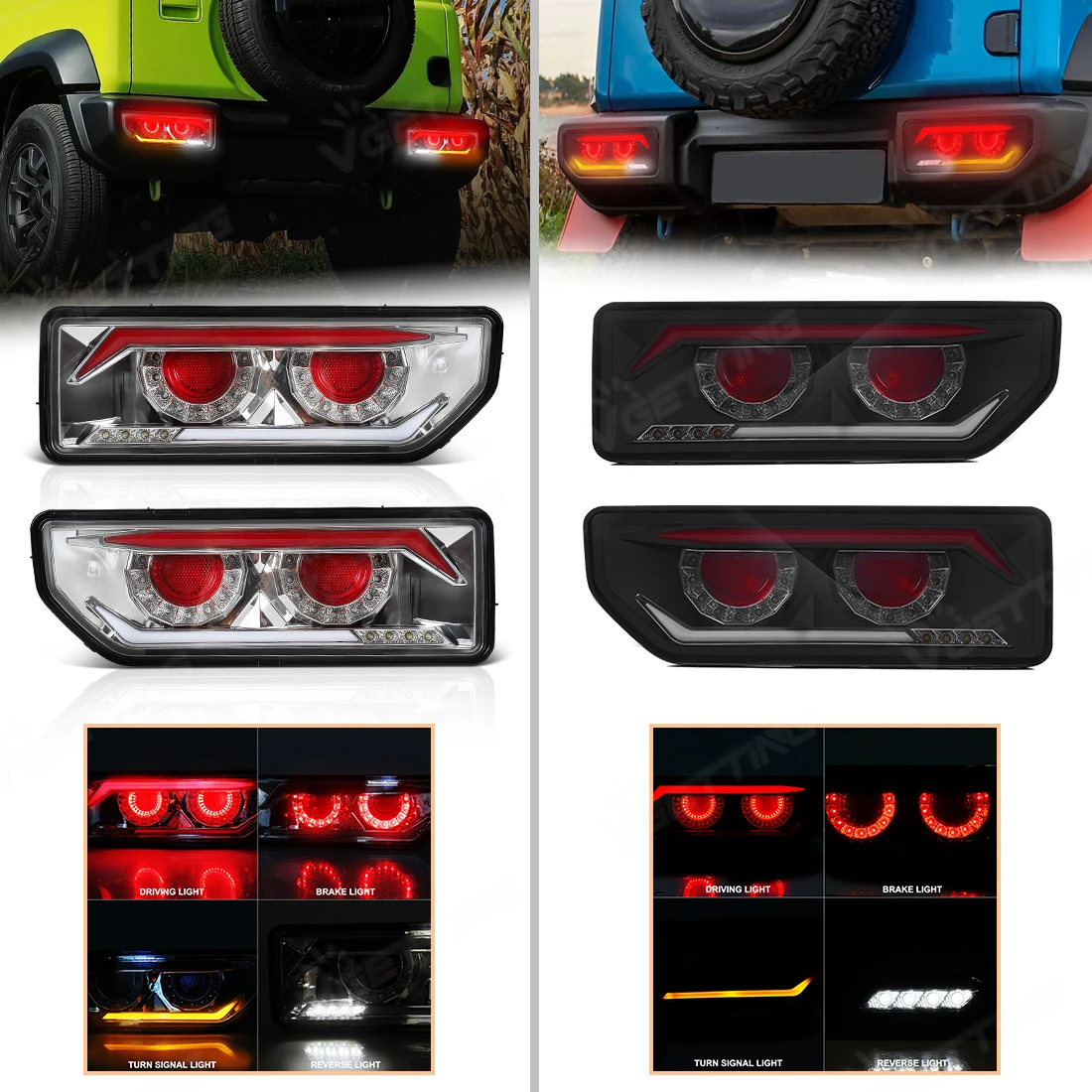Светодиодные задние фонари для Suzuki Jimny 2019 2020 2021 2022 2023 2024, стоп-сигналы заднего хода, указатели поворота, задние фонари, автомобильные аксессуары
Светодиодные задние фонари для Suzuki Jimny 2019 2020 2021 2022 2023 2024, стоп-сигналы заднего хода, указатели поворота, задние фонари, автомобильные аксессуары