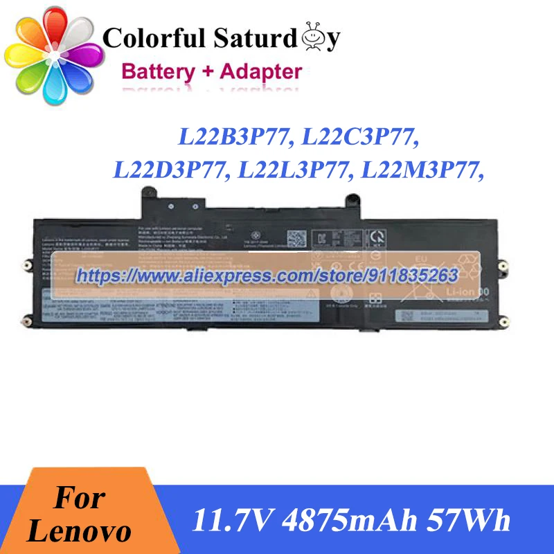 Genuine L22M3P77 Battery L22B3P77 L22C3P77 L22D3P77 L22L3P77 for Lenovo 21KE000 Series 21KE002BCK SB11H56289 5B11H56388
Genuine L22M3P77 Battery L22B3P77 L22C3P77 L22D3P77 L22L3P77 for Lenovo 21KE000 Series 21KE002BCK SB11H56289 5B11H56388