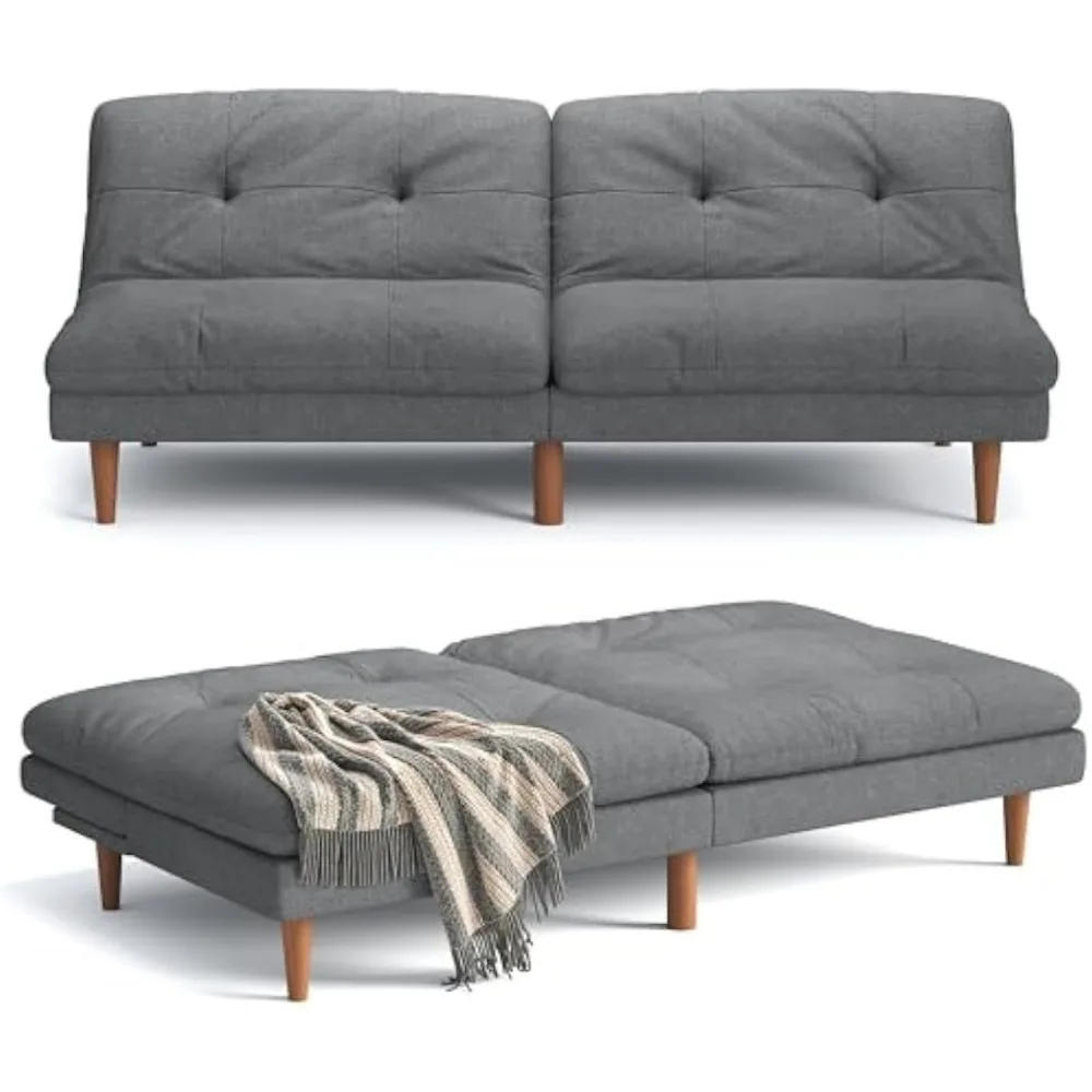 Futon Sofa Bed Modern Linen Couch Convertible Folding Futon Reclining Sleeper Sofa Couch for Small Space Apartment
Futon Sofa Bed Modern Linen Couch Convertible Folding Futon Reclining Sleeper Sofa Couch for Small Space Apartment