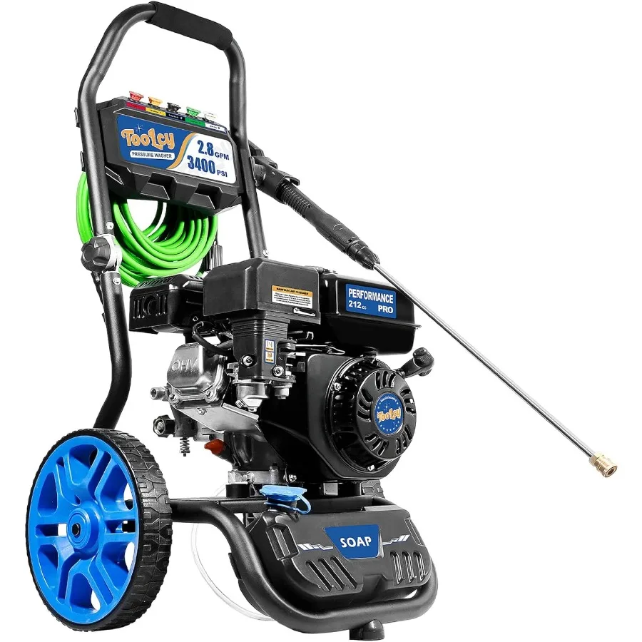 Gas Pressure Washer 3400 PSI 2.8 GPM High-Performance 212cc Engine Foldable Handle Reinforced Pump 35FT Extended Power Hose Kin
Gas Pressure Washer 3400 PSI 2.8 GPM High-Performance 212cc Engine Foldable Handle Reinforced Pump 35FT Extended Power Hose Kin