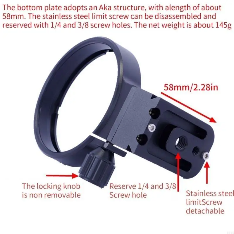 R1WD Metal Tripod Collar Tripod Mount for S740 70-400mm Camera Lens Support
R1WD Metal Tripod Collar Tripod Mount for S740 70-400mm Camera Lens Support