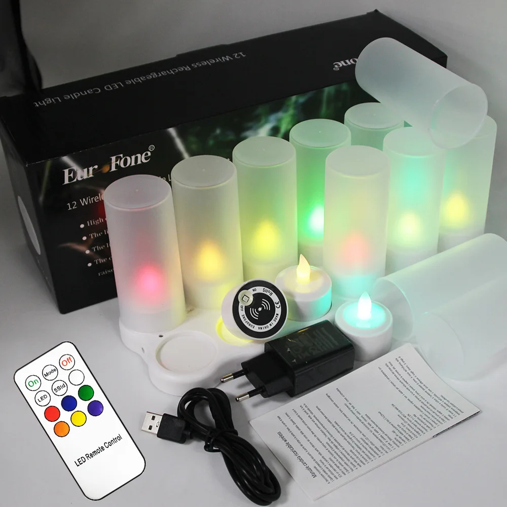 12 Set Wireless Charging LED Candles Christmas Decorations,Remote-Controlled Coloured Tea Lights,Stage and Bar Ambience Lighti
12 Set Wireless Charging LED Candles Christmas Decorations,Remote-Controlled Coloured Tea Lights,Stage and Bar Ambience Lighti