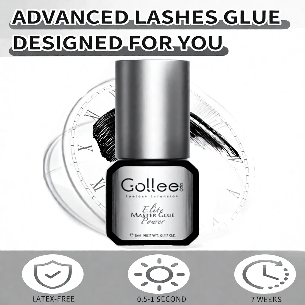 Клей для наращивания ресниц Gollee, длительное действие 7-8 недель - сверхсильная фиксация, быстрое высыхание за 0,5 секунды, профессиональный черный клей для наращивания ресниц
Клей для наращивания ресниц Gollee, длительное действие 7-8 недель - сверхсильная фиксация, быстрое высыхание за 0,5 секунды, профессиональный черный клей для наращивания ресниц