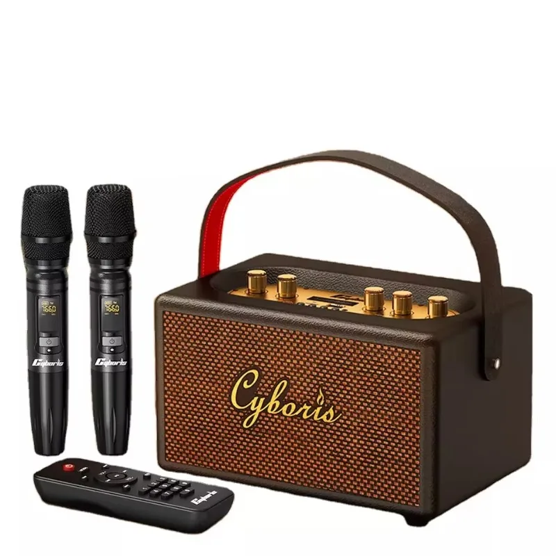 Tang T9 Retro Karaoke 80 Вт Беспроводная портативная колонка с поддержкой микрофона AUX IN/TF/U-карта/микрофон/двойной дополнительный порт 6,35 мм
Tang T9 Retro Karaoke 80 Вт Беспроводная портативная колонка с поддержкой микрофона AUX IN/TF/U-карта/микрофон/двойной дополнительный порт 6,35 мм