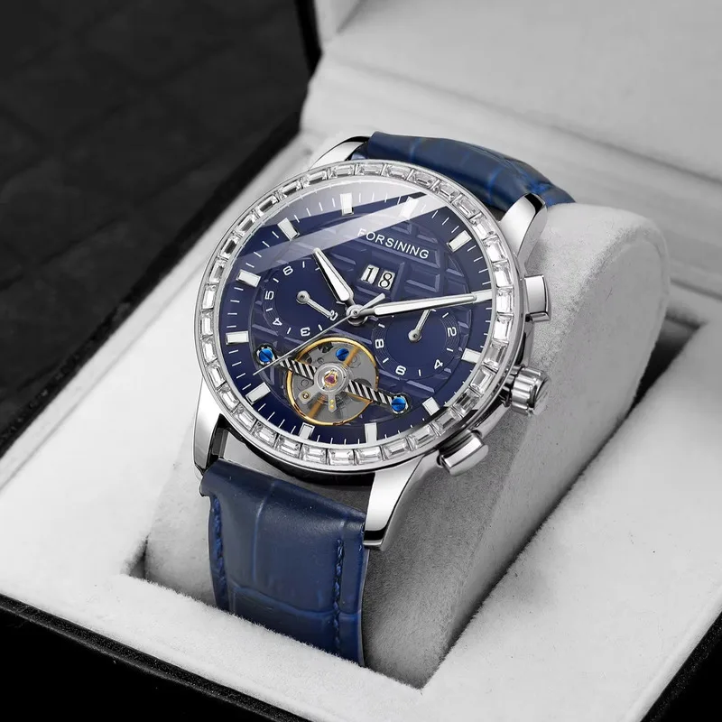 FORSINING Tourbillon Automatic Movement Luxury Mens Watch Calendar Week Waterproof Mechanical Watches for Men Reloj Hombre
FORSINING Tourbillon Automatic Movement Luxury Mens Watch Calendar Week Waterproof Mechanical Watches for Men Reloj Hombre