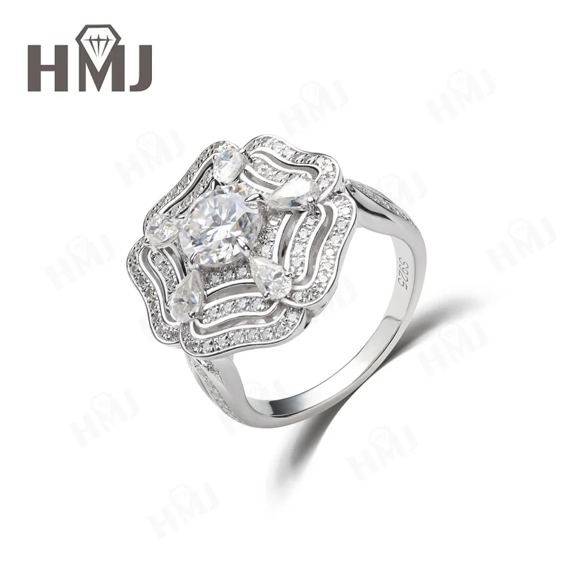 Personality Ring Moissanite 925 Sterling Silver for Woman Wedding Band Dual Purpose Unique Customized Fine Jewelry Charms
Personality Ring Moissanite 925 Sterling Silver for Woman Wedding Band Dual Purpose Unique Customized Fine Jewelry Charms