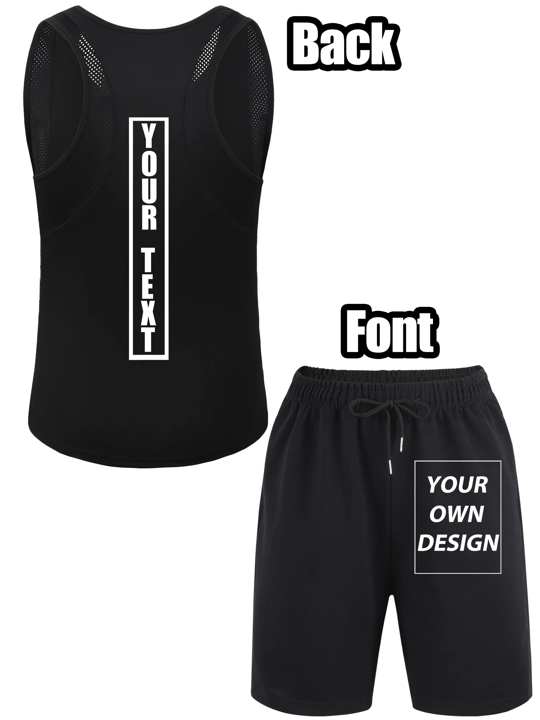 Customized Personalized Vest Shorts Sets Mens Summer Loose Cool Tank Top Jogging Sport Street Shorts Comfy Soft Quick Dry Tops
Customized Personalized Vest Shorts Sets Mens Summer Loose Cool Tank Top Jogging Sport Street Shorts Comfy Soft Quick Dry Tops