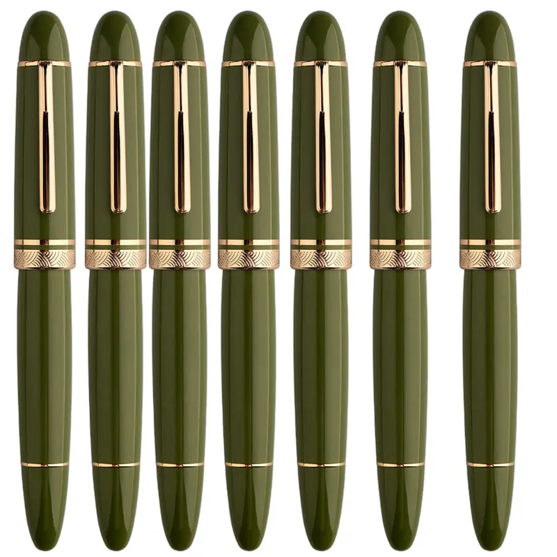 Big Size MAJOHN Fountain Pen 8# Sun Nib EF/F/M Hard Rubber Feed Brass Piston Acrylic Barrel Smooth School Office Stationery
Big Size MAJOHN Fountain Pen 8# Sun Nib EF/F/M Hard Rubber Feed Brass Piston Acrylic Barrel Smooth School Office Stationery